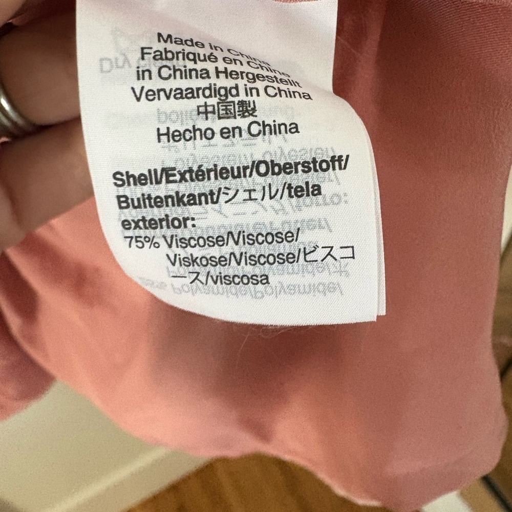 J. Crew Dusty Rose Wrap Dress with Long Sleeves - Picture 7 of 8